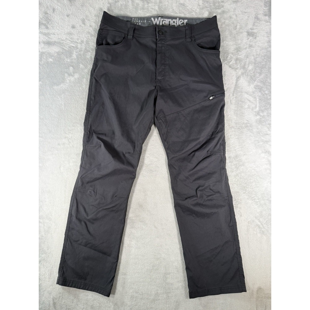 Wrangler ATG Pants Mens 36x30 Grey Outdoor Hiking Nylon All Terrain Gear